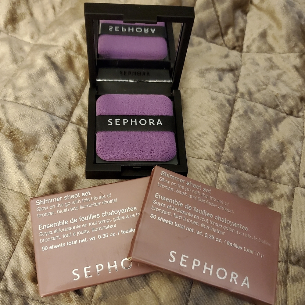 NEW Sephora Highlighter Illuminizer Set with Mirrored Compact